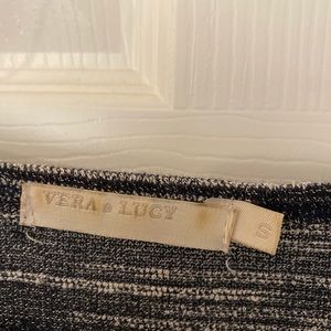 Bluish-gray knit top